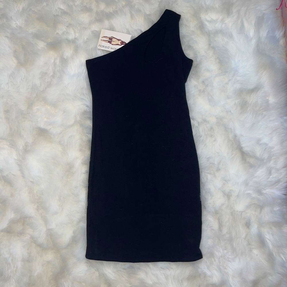 Naked Wardrobe One Shoulder Mini Dress